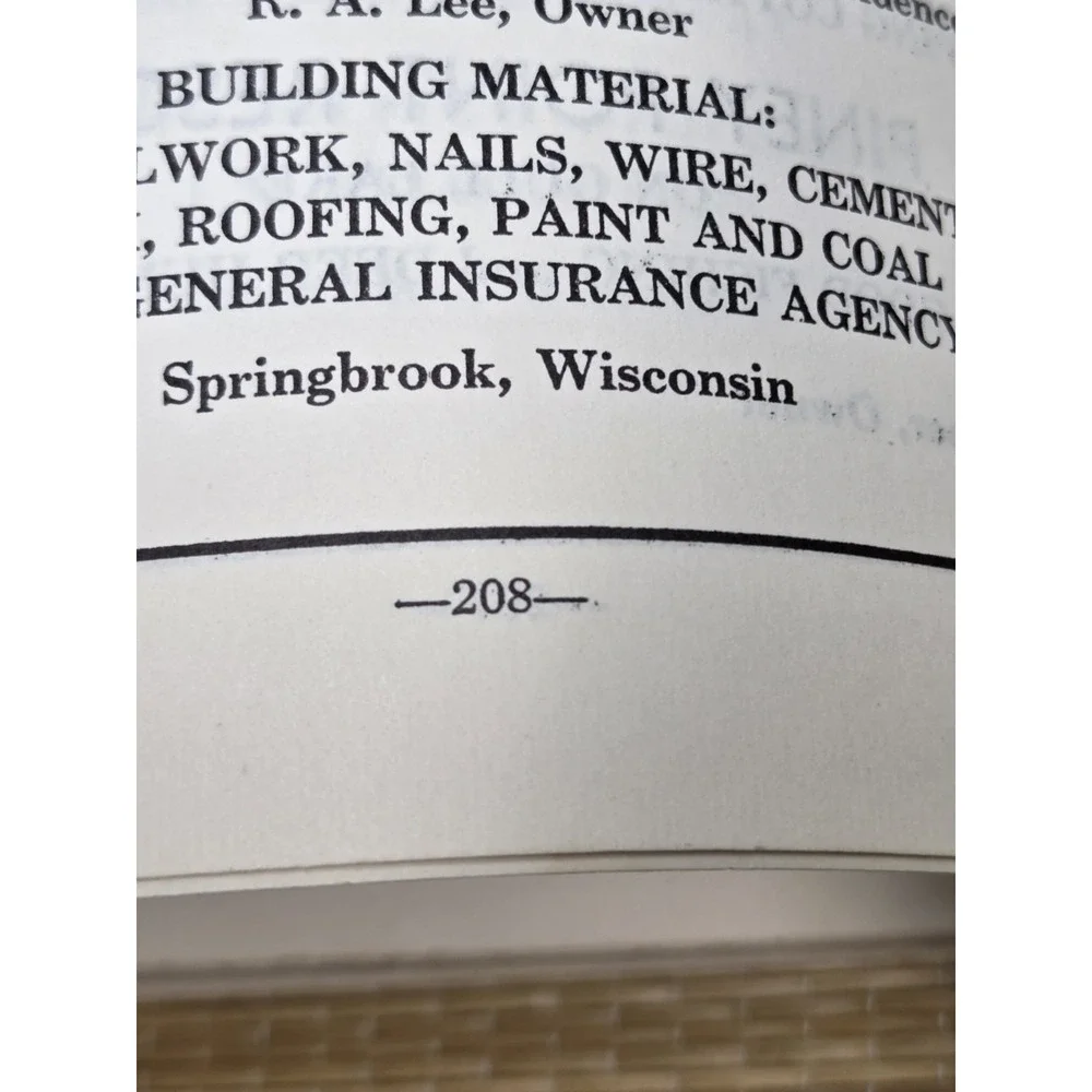 Washburn County Wisconsin Homemakers Cookbook 1950 Local Contributors